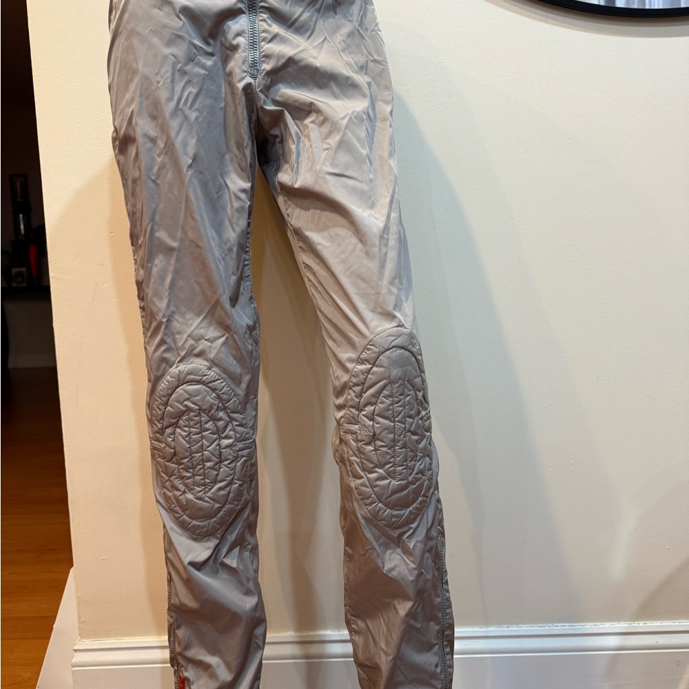 Prada Women's Gray Quilted Track Pants